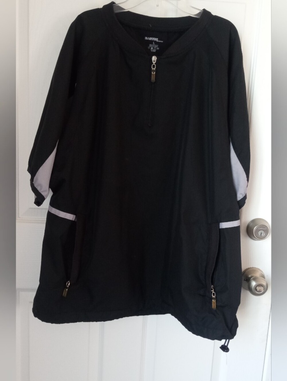 Easton Black Utility Jacket with Gray Panels